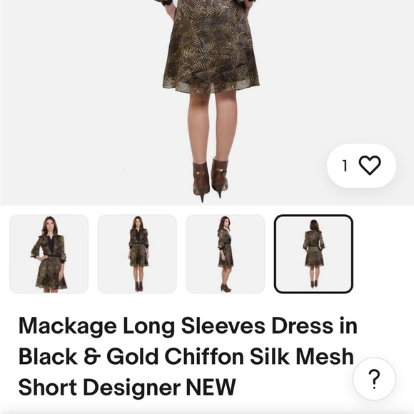 Mackage Silk  Safari Dress - Picture 6 of 7